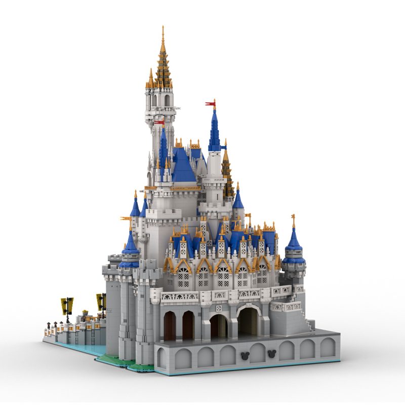 MOC-254957 Ultimate Cinderella Castle v2 With Stage Building Blocks Set (13032PCS)