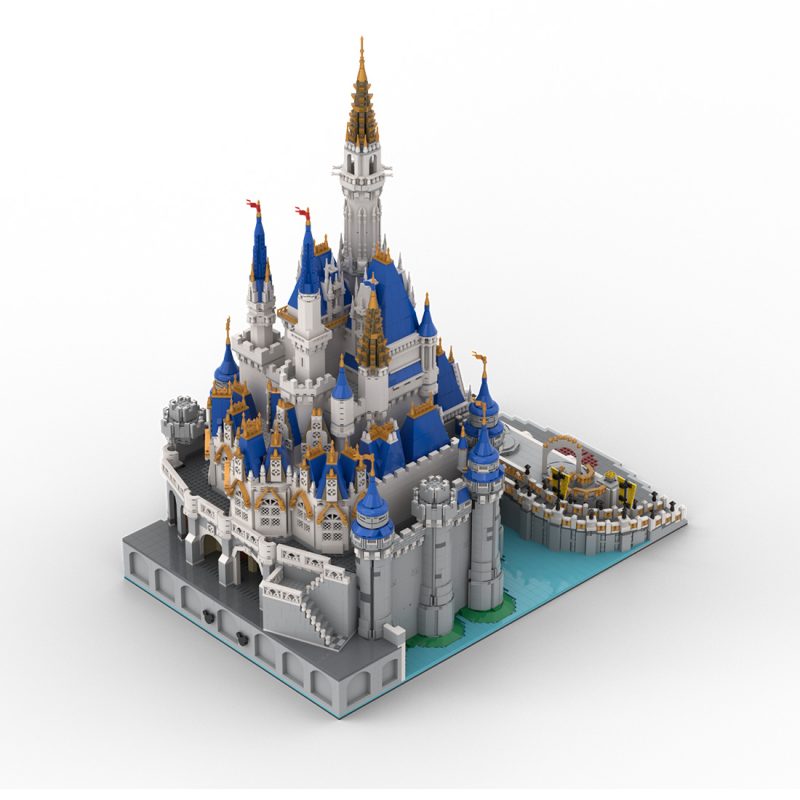 MOC-254957 Ultimate Cinderella Castle v2 With Stage Building Blocks Set (13032PCS)