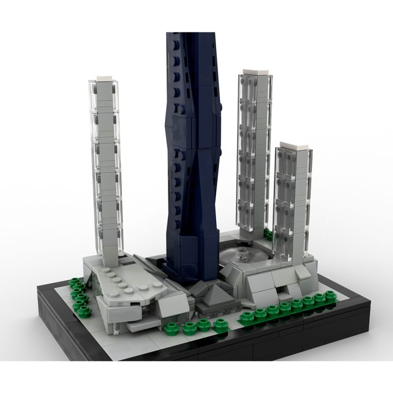 MOC-255189 1/2000 Scale Merdeka 118 Skyscraper Building Blocks (566PCS)