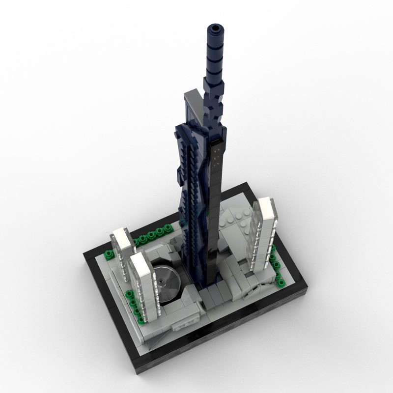 MOC-255189 1/2000 Scale Merdeka 118 Skyscraper Building Blocks (566PCS)