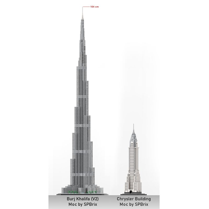 MOC-255454 1/800 Scale Burj Khalifa New Version 2026 Building Blocks Set (4480PCS)