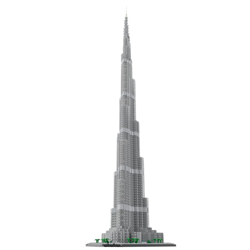 MOC-255454 1/800 Scale Burj Khalifa New Version 2026 Building Blocks Set (4480PCS)