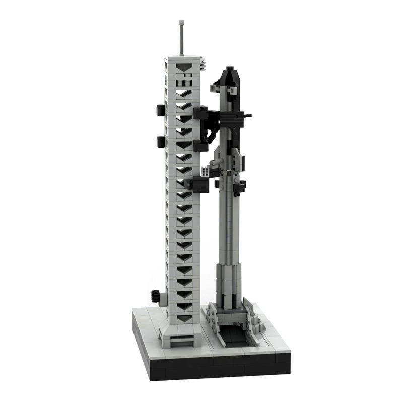 MOC-256254 1/480 Scale SpaceX Starship Launch Site new design building blocks(994PCS)