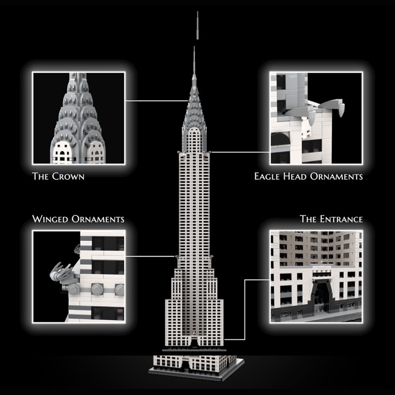 MOC-256614 1/200 Scale Chrysler Building Building Blocks Set (11764PCS)