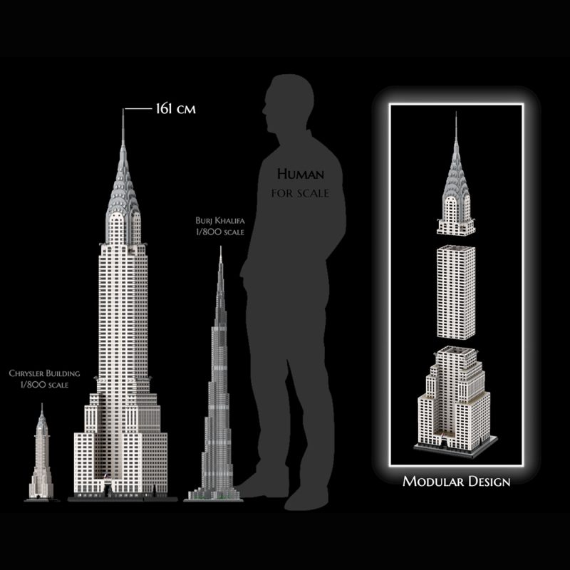 MOC-256614 1/200 Scale Chrysler Building Building Blocks Set (11764PCS)