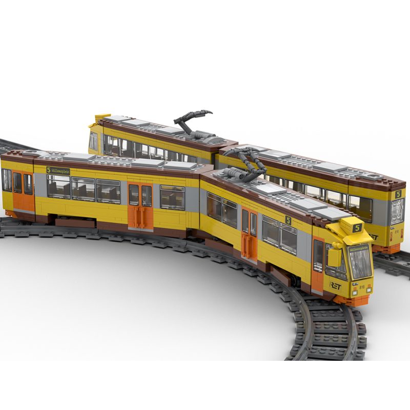 MOC-262011 Düwag ZGT-6 Tram Building Blocks Set (1036PCS)