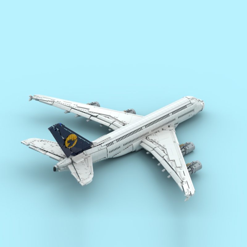 MOC-231917 Lufthansa Airbus A380 Building Blocks Set (3787PCS)