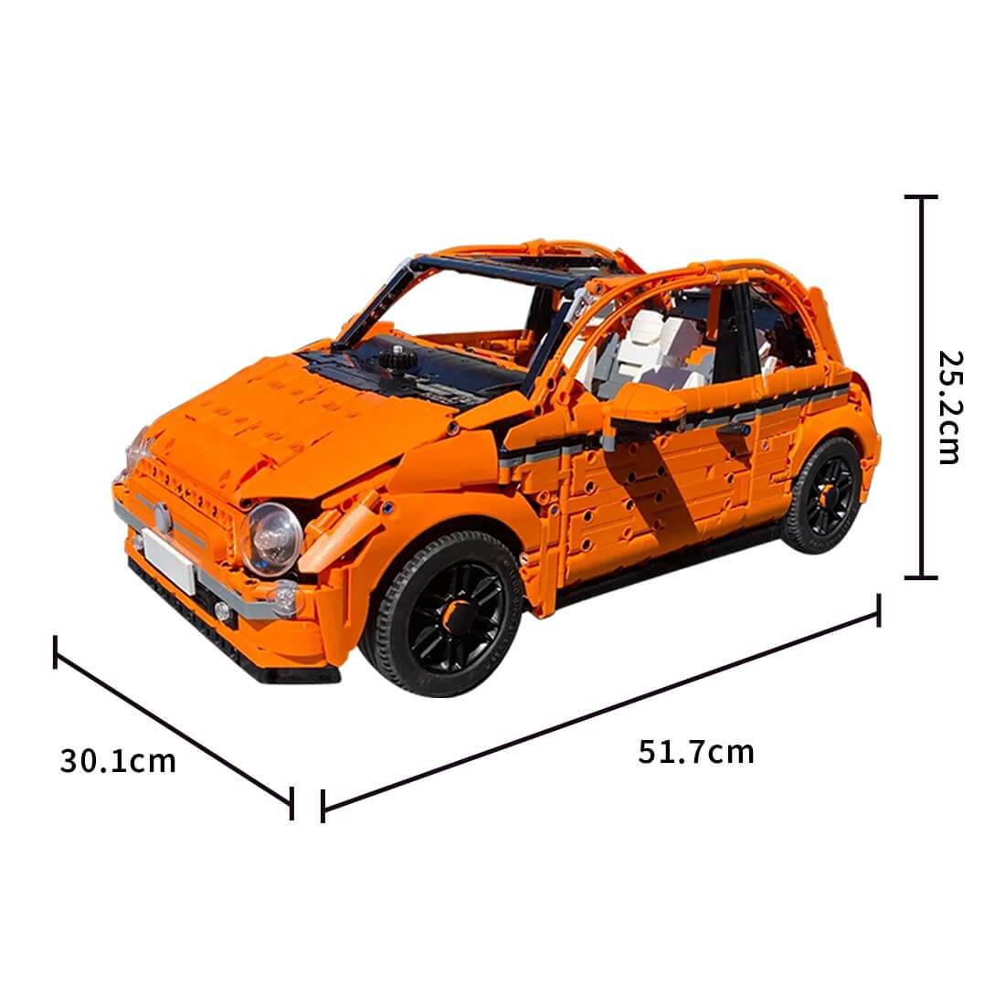 MOC-185474 1/8 Scale Modern Sedan Building Blocks Set (3261PCS/Static Version)