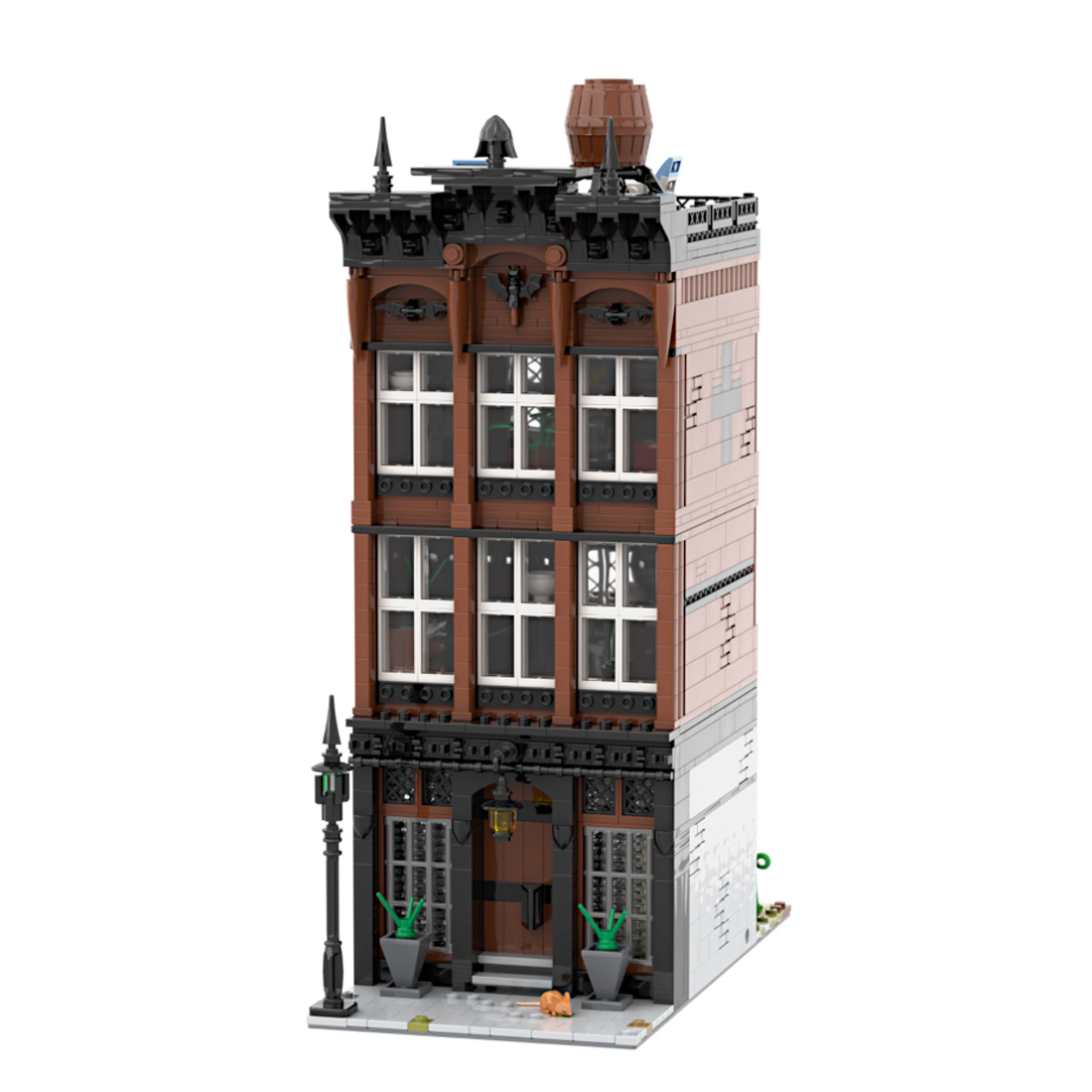 MOC-197722 Modular Architecture Gothic Townhouse Building Blocks Set(2062PCS)