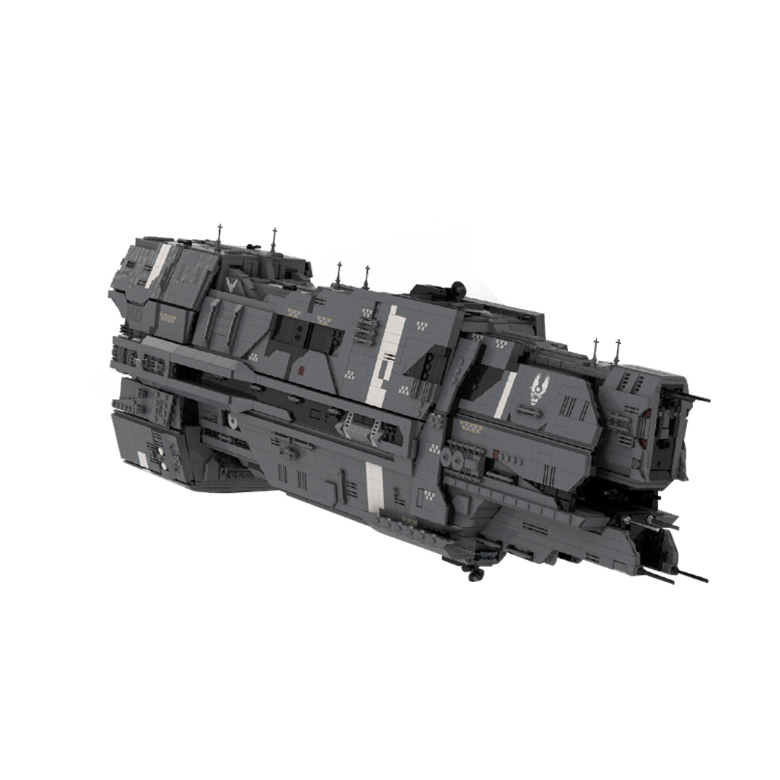 MOC-213777 Sci- Fi Valiant -Class Heavy Cruiser Battleship Building Blocks Set (6894PCS)