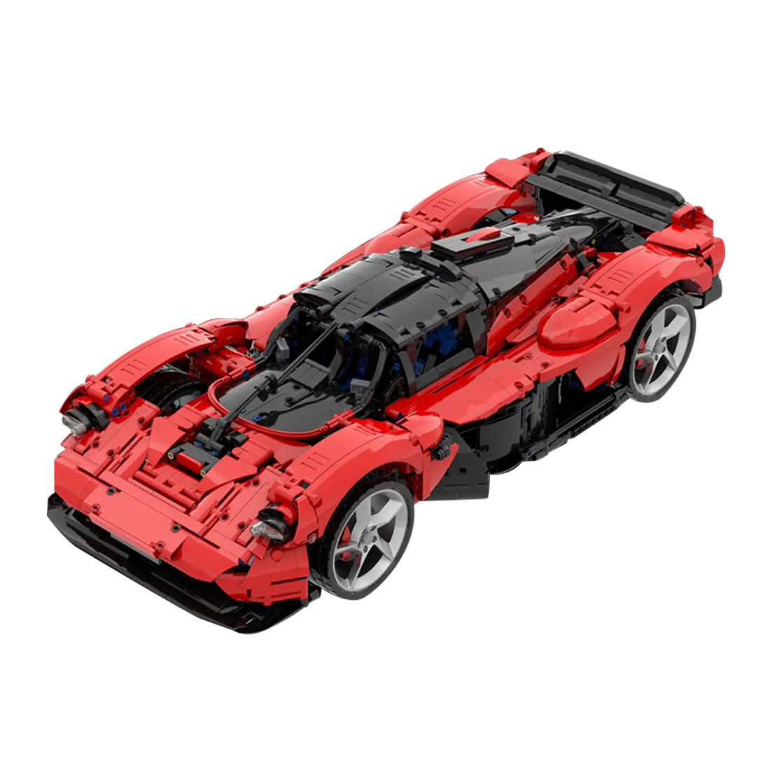 MOC-218984 1/8 Scale Super Car Building Blocks Set (3031PCS/Static Version/Red)