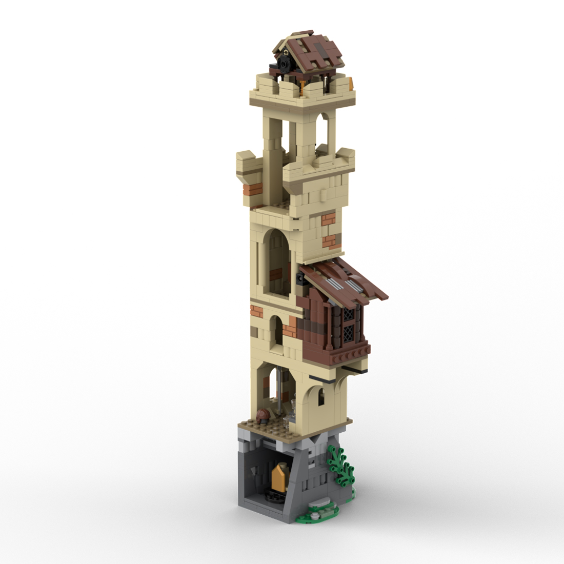 MOC-221503 Medieval Watchtower Building Blocks Set (594PCS)