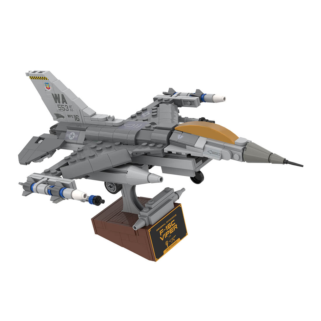 MOC-224853 1/58 Scale American Supersonic Multirole Combat Fighter Building Blocks Set(497PCS)