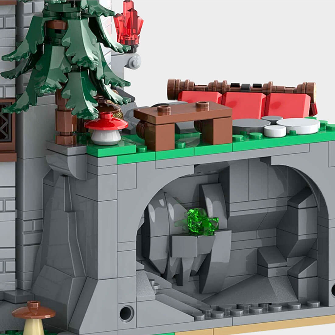 MOC-225455 Medieval Magic Wizard and Dwarf House Building Blocks Set (2804PCS)