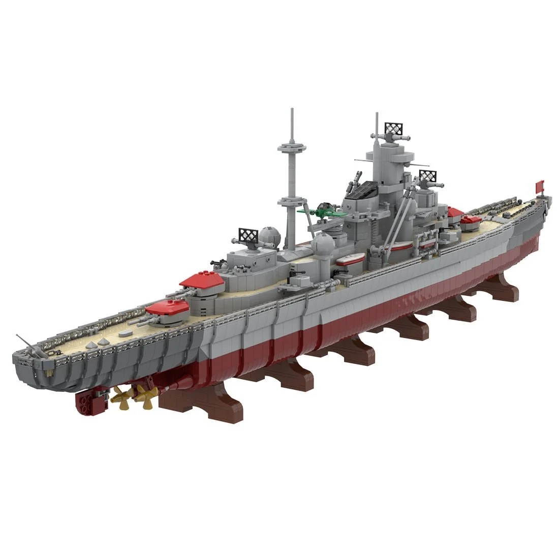 Custom MOC-119082 Prinz Eugen RC German WW2 Strategic Cruiser Model(4933PCS)