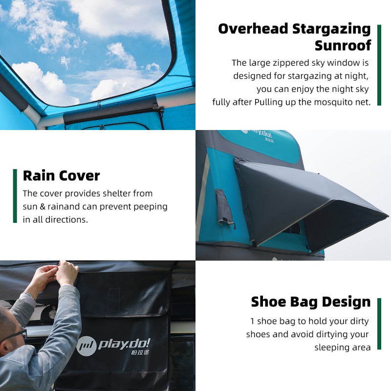 Island of Fish Inflatable Roof Top Tent