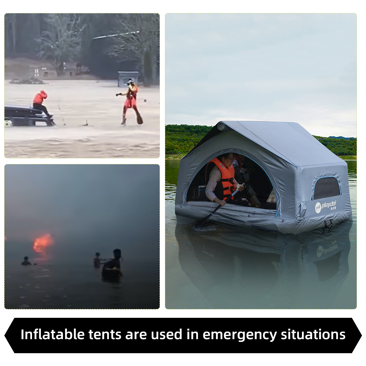 Shell Wing Inflatable Roof Top Tent