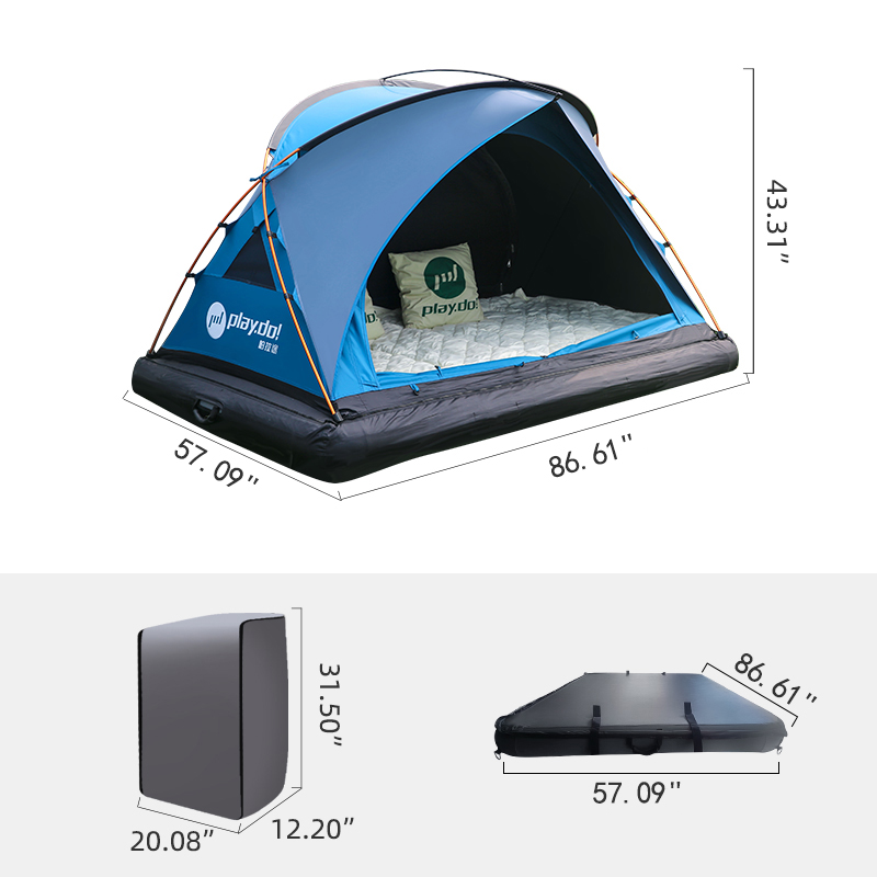 PlayDo Shell Portable Inflatable Roof Top Tent