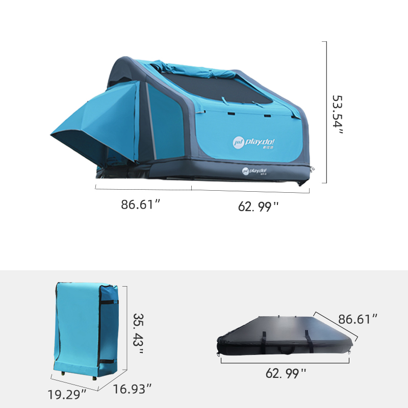 PlayDo Limited Edition Fish Island Inflatable Roof Tent
