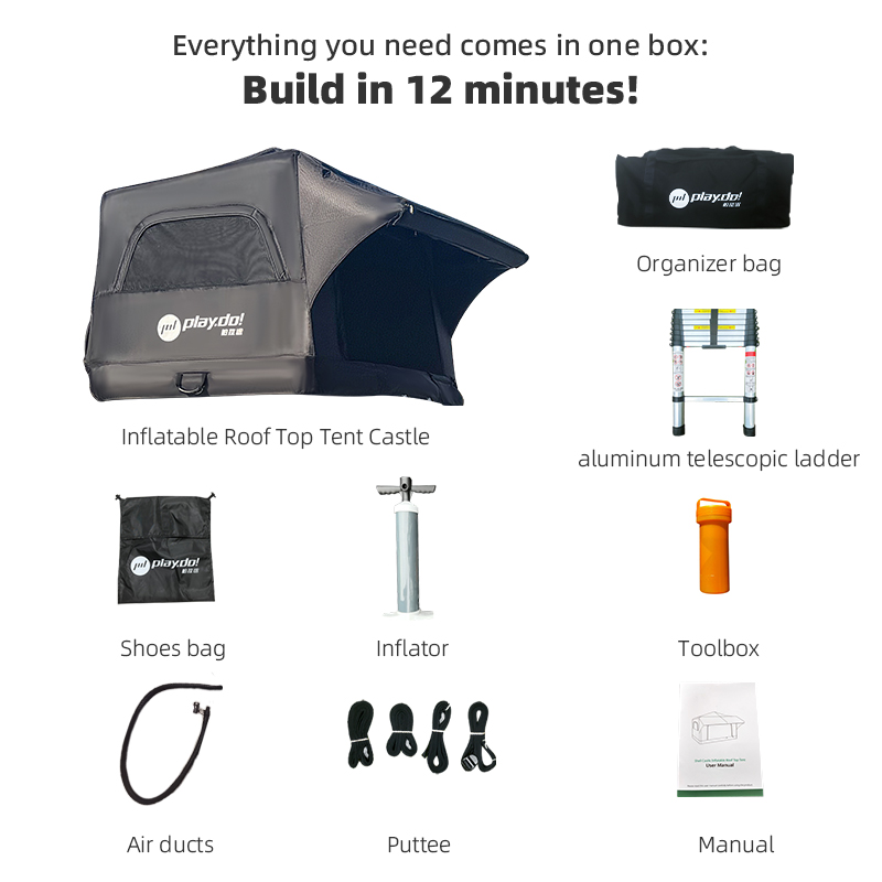 PlayDo Castle Shell Inflatable Roof Top Tent