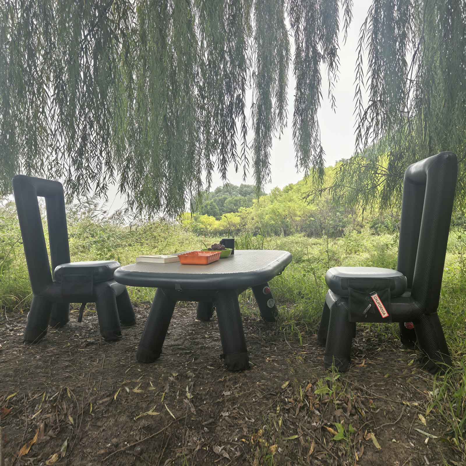 PlayDo Outdoor Inflatable Table and Chair Combo for Instant Storage-Playdo Roof Top Tent