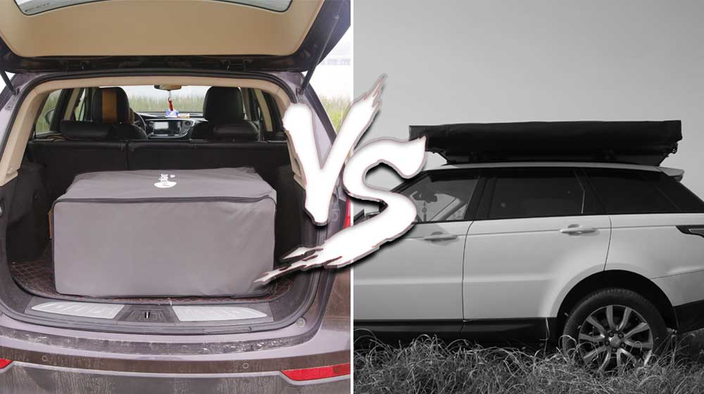 Inflatable rooftop tent vs Traditional rooftop tent 03