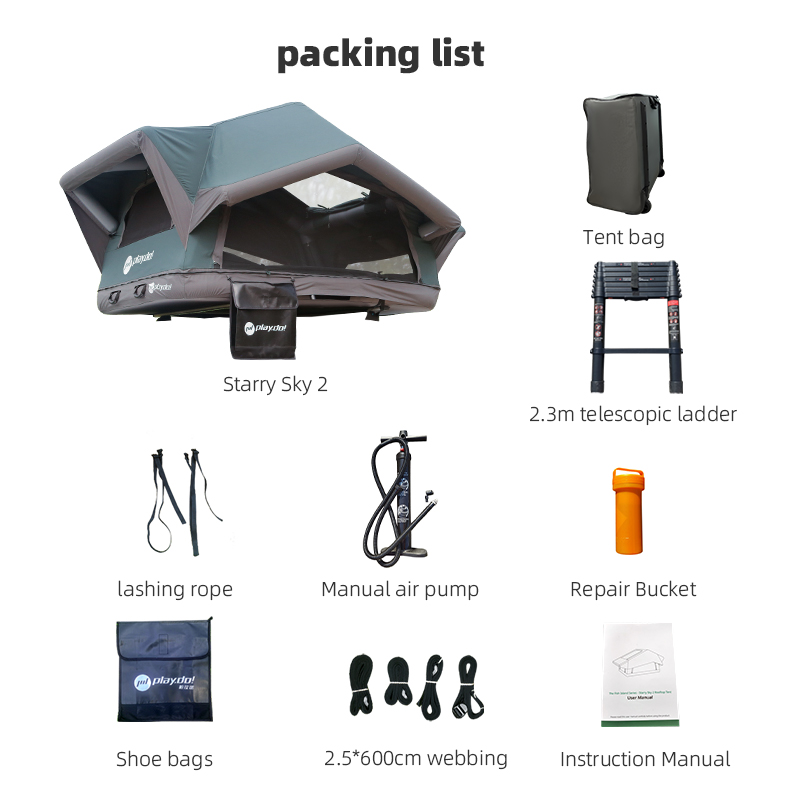 PlayDo Starry Sky 2 inflatable rooftop tents_Reservation 50 days