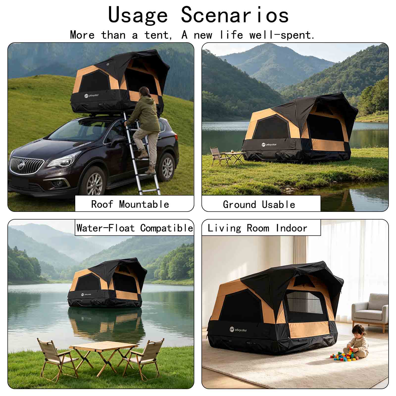 PlayDo Skiff - The Inflatable Rooftop Tent That Goes Anywhere