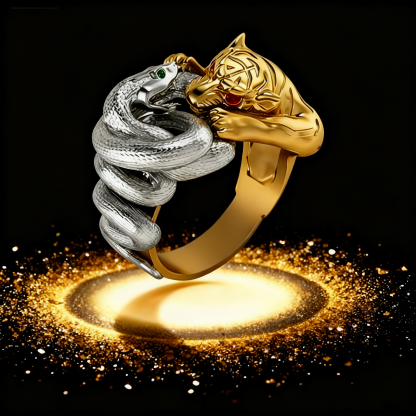 The battle between snake and tiger