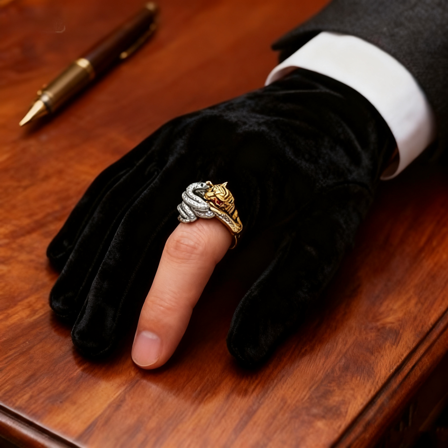 The battle between snake and tiger