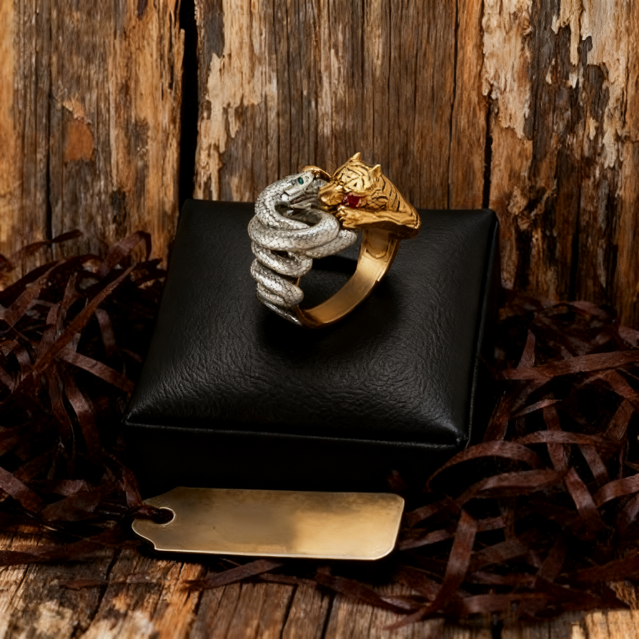 The battle between snake and tiger