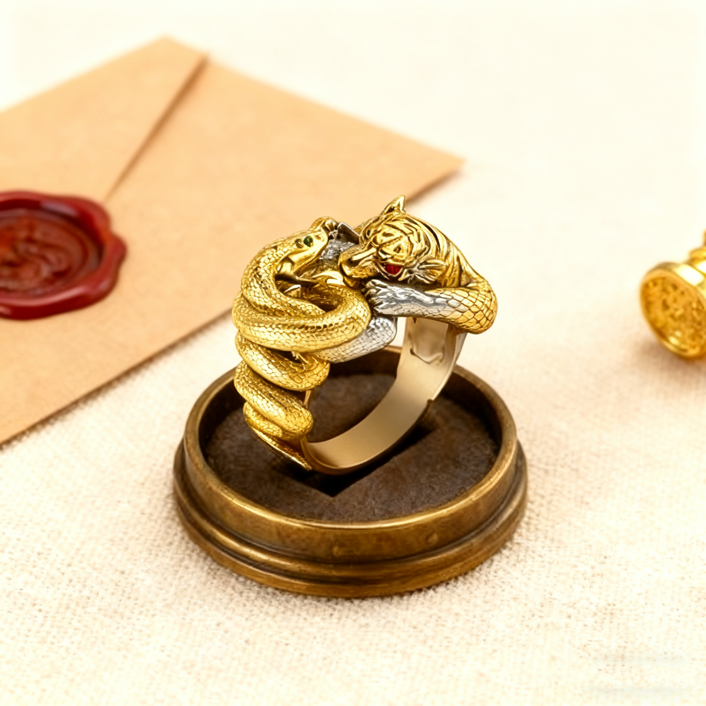 The battle between snake and tiger