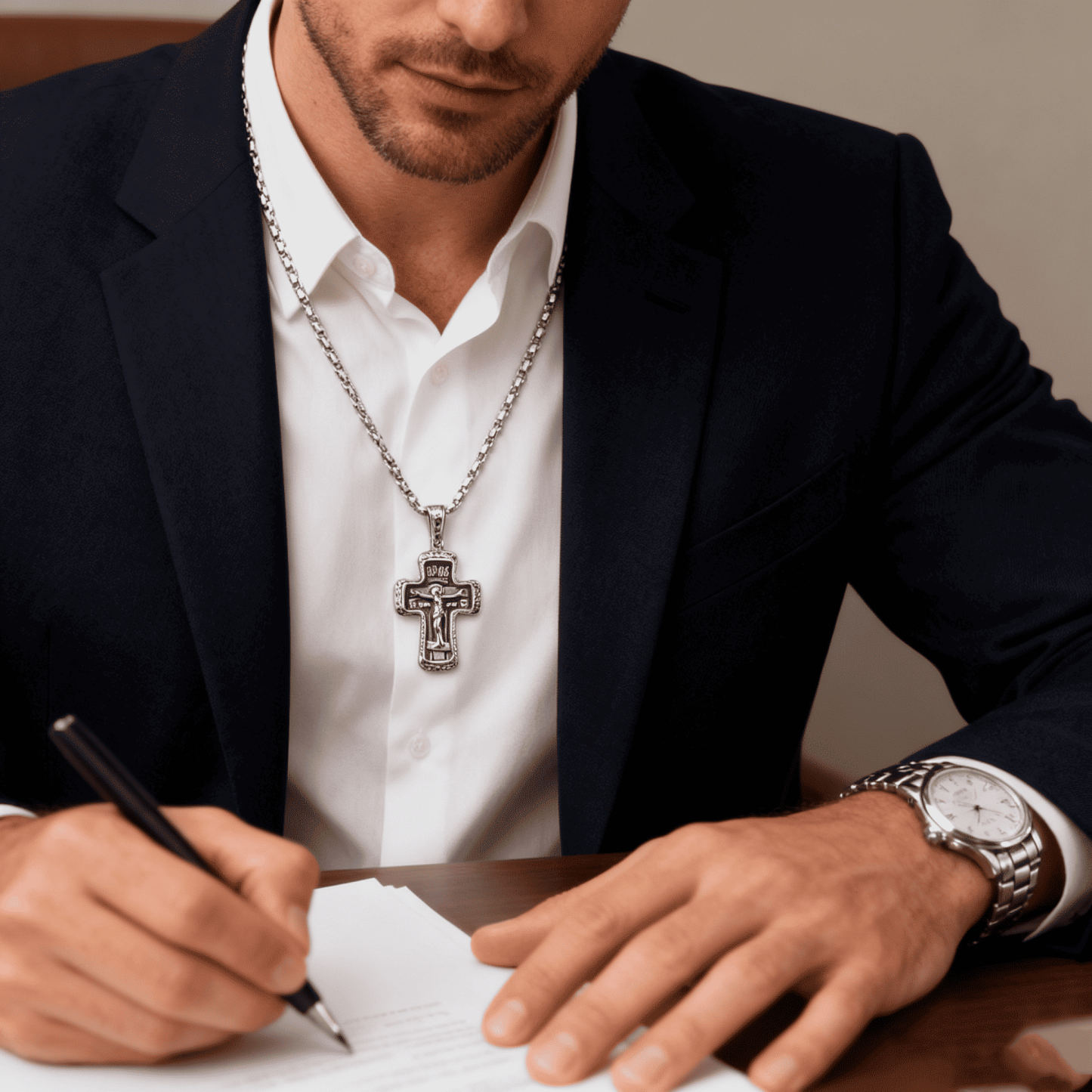 Vintage Orthodox Crucifix Necklace Series