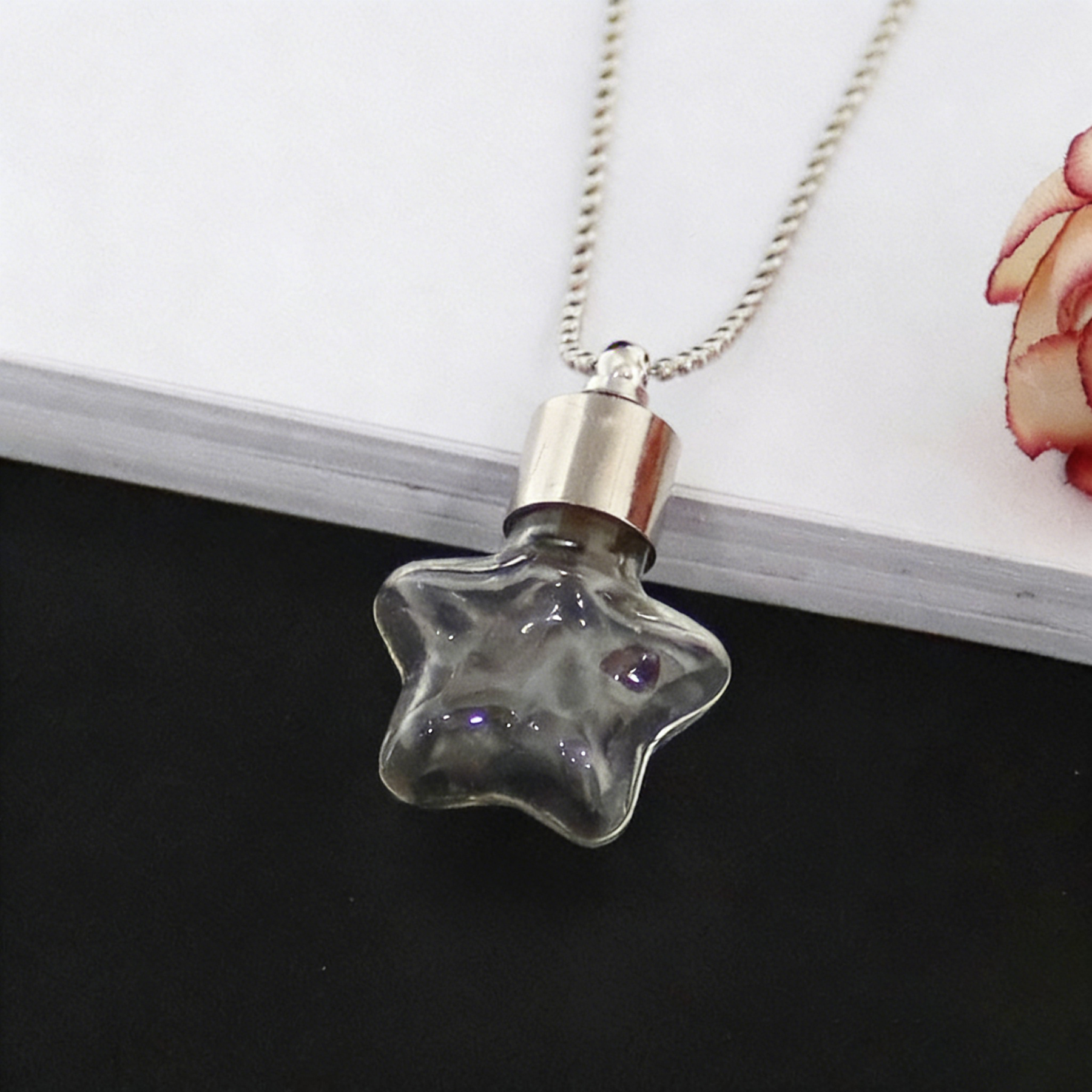 Openable bottle pendant