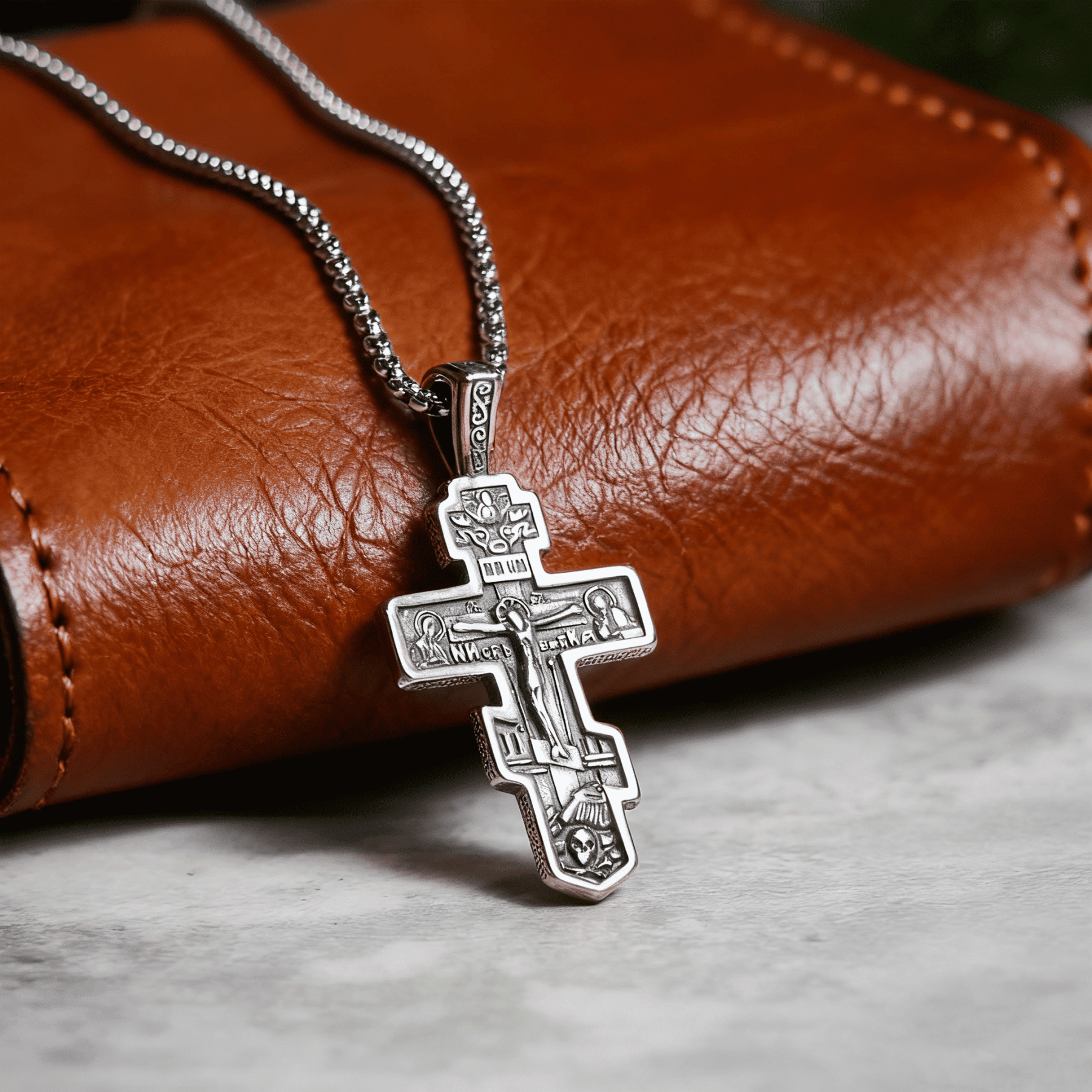 Vintage Orthodox Crucifix Necklace Series