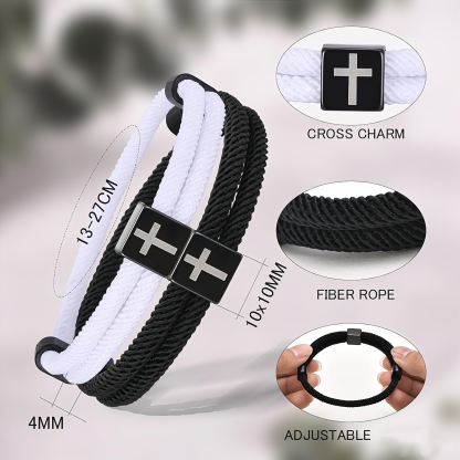 Cross paracord bracelet