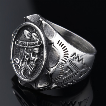 Skull pattern ring