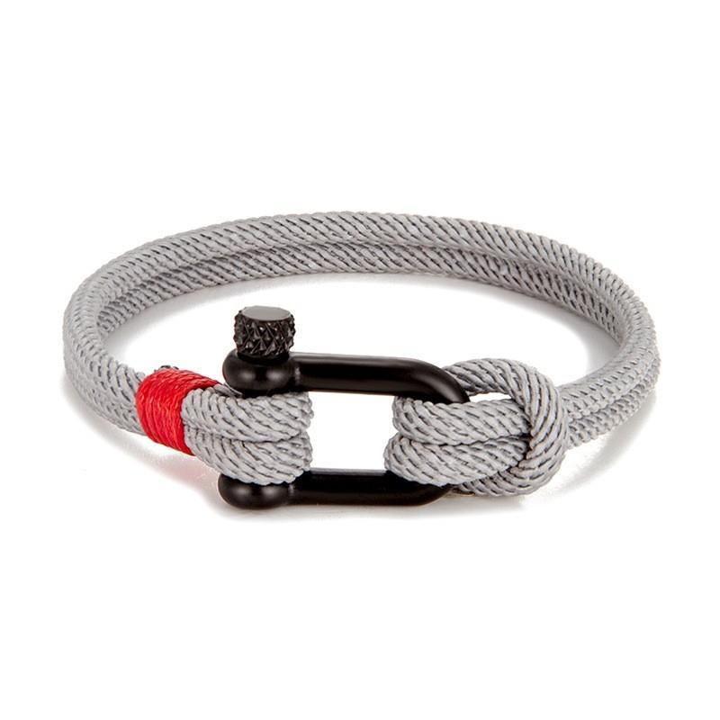 U-shaped buckle nylon rope bracelet