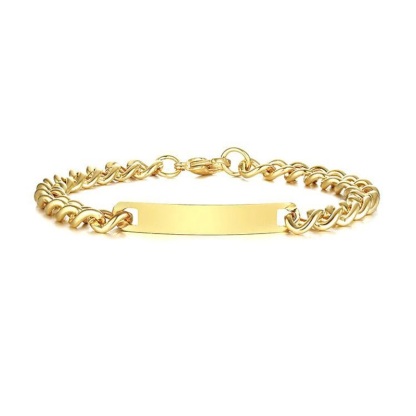 Customized nameplate bracelet