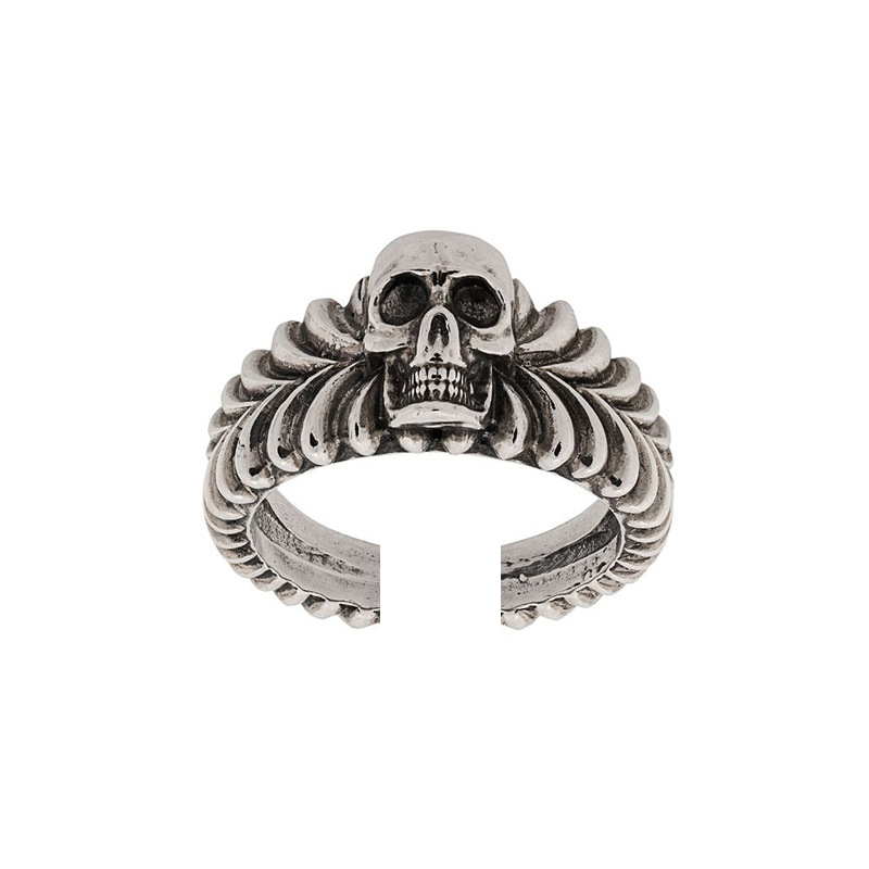 925 Sterling Silver The Three-Skull Rebel Ring