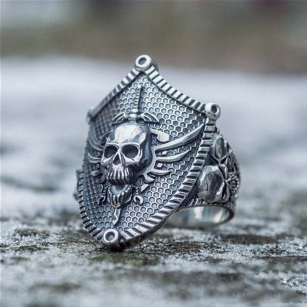 925 Sterling Silver The Shield of the Rebel Ring