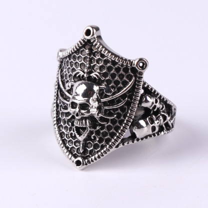 925 Sterling Silver The Shield of the Rebel Ring