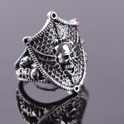 925 Sterling Silver The Shield of the Rebel Ring