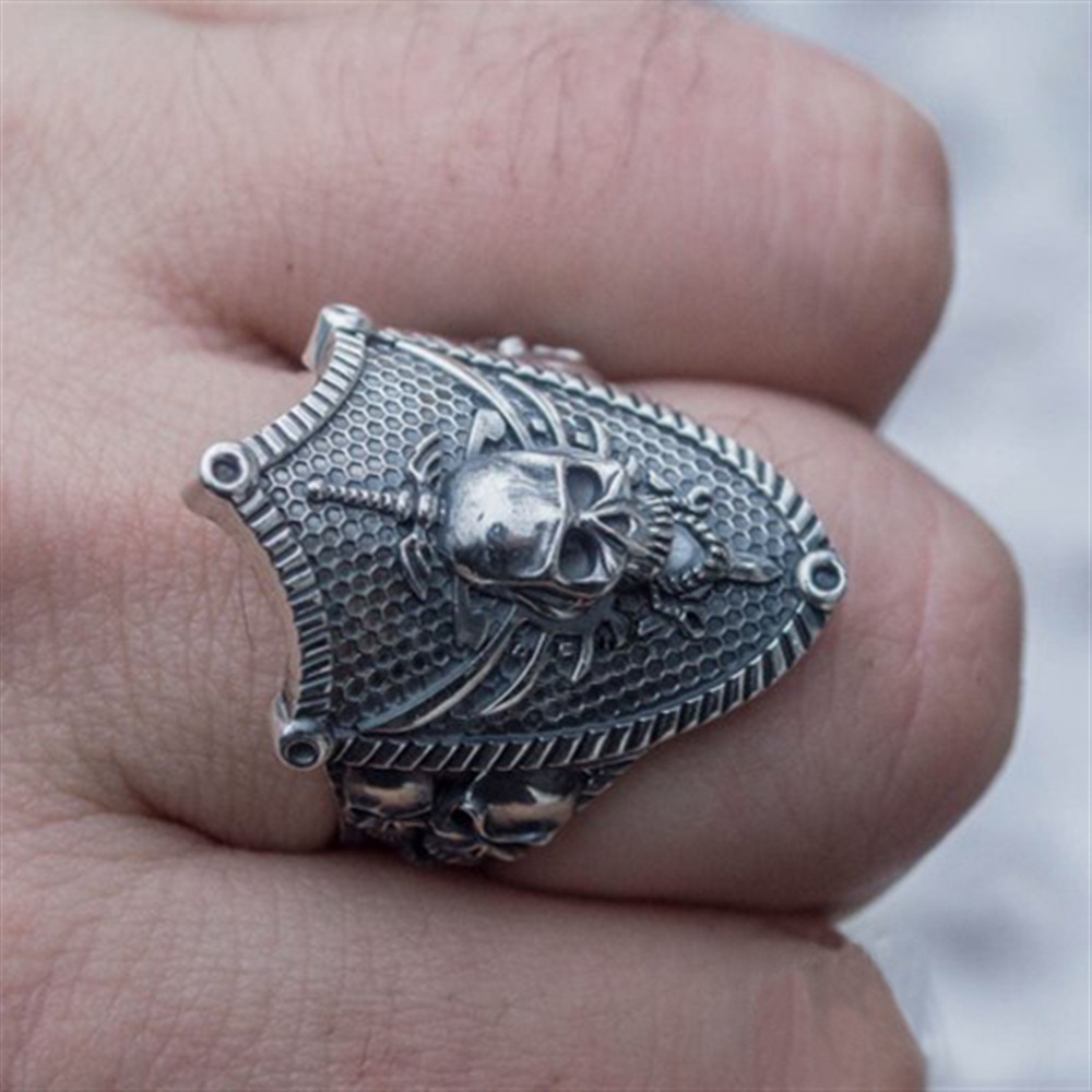 925 Sterling Silver The Shield of the Rebel Ring