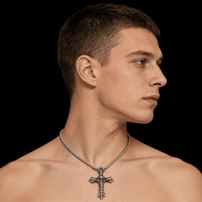  ​​Cross and Skull Necklace