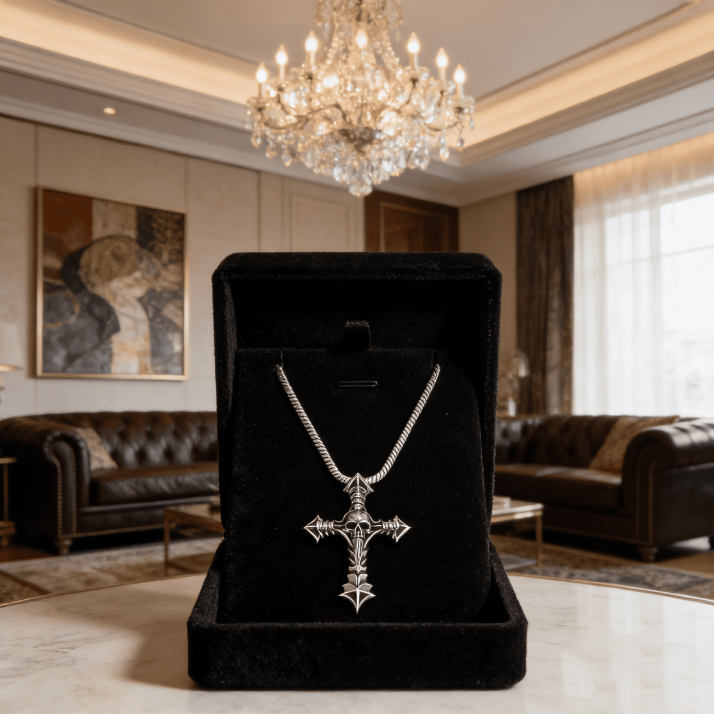  ​​Cross and Skull Necklace