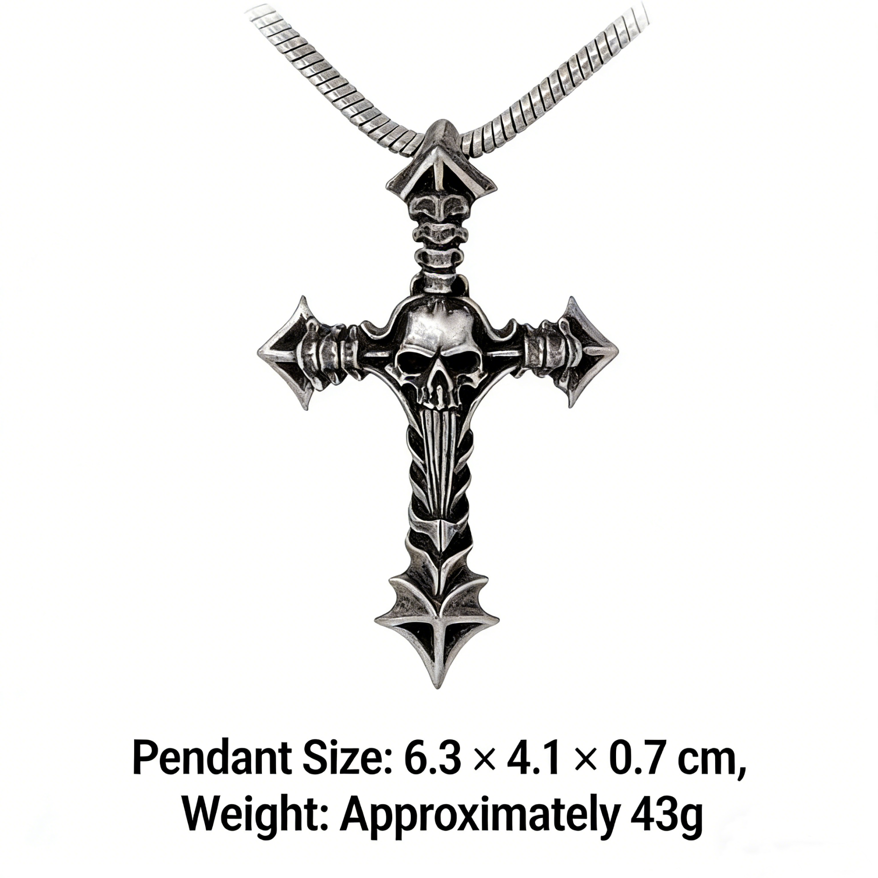  ​​Cross and Skull Necklace