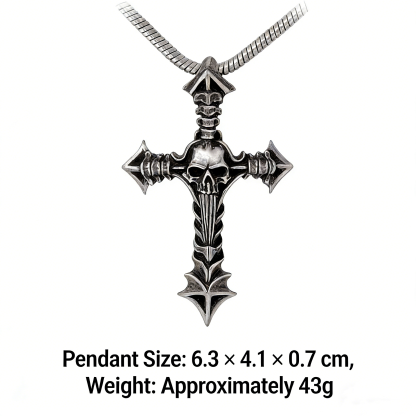  ​​Cross and Skull Necklace