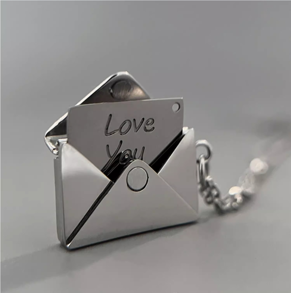 Envelope Pendant Necklace