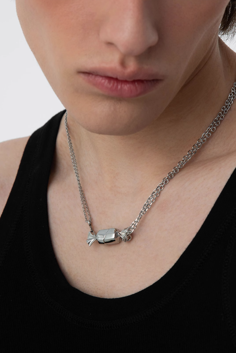Magnetic Candy Couple Necklace